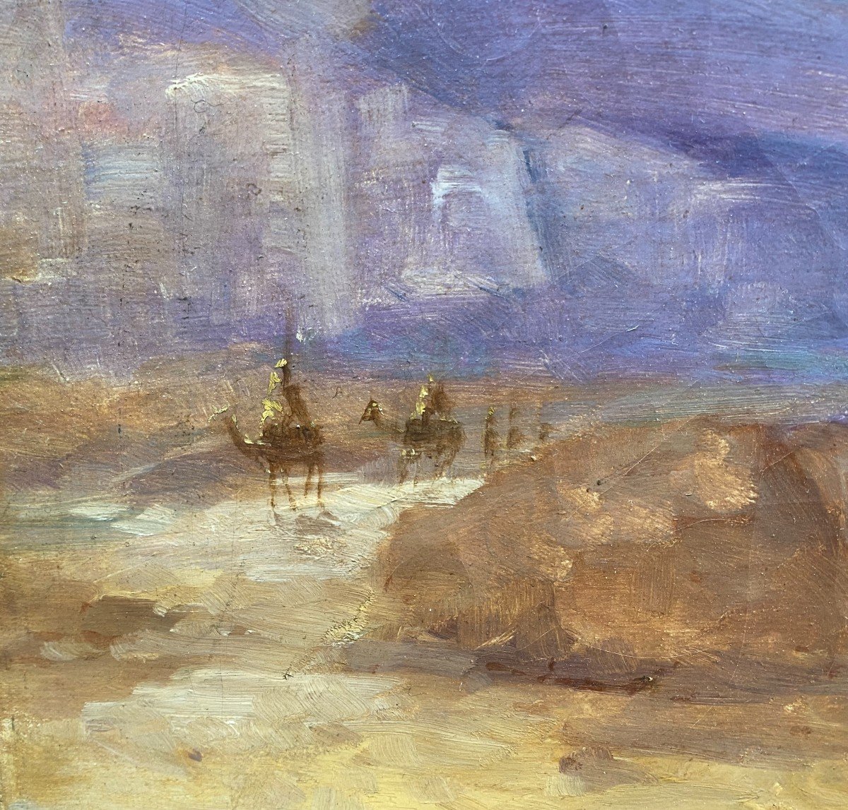 Huile Sur Toile Le Lac De Tibériade 1918 Par Samuel Lawson Booth (1836-1928)-photo-3