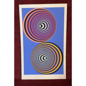 Sérigraphie "Oerveng cosmos" VASARELY