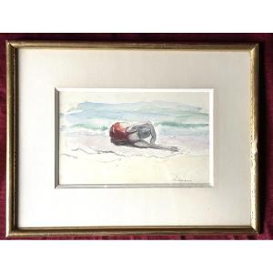 Baigneuse, aquarelle de Lebasque