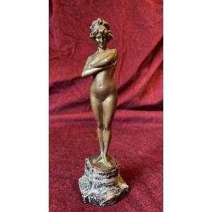 Woman With Crossed Arms, Bronze, By Philippe 