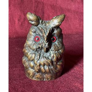 Hibou en bronze L. Frouin