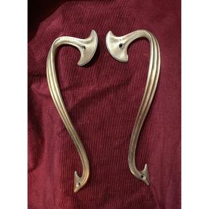 Parisian Restaurant Door Handles, Art Nouveau