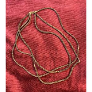 Napoleon Ill Hair And Gold Necklace