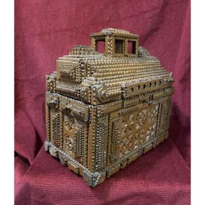 Wooden Tramp Art Box