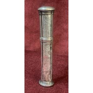 Seal—wax Case, Companion Of Duty, Silver, 18th Century