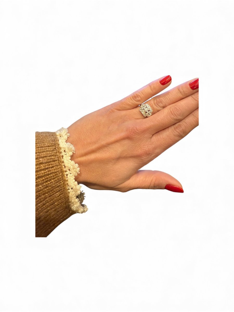 Art Deco Diamond Ring-photo-2