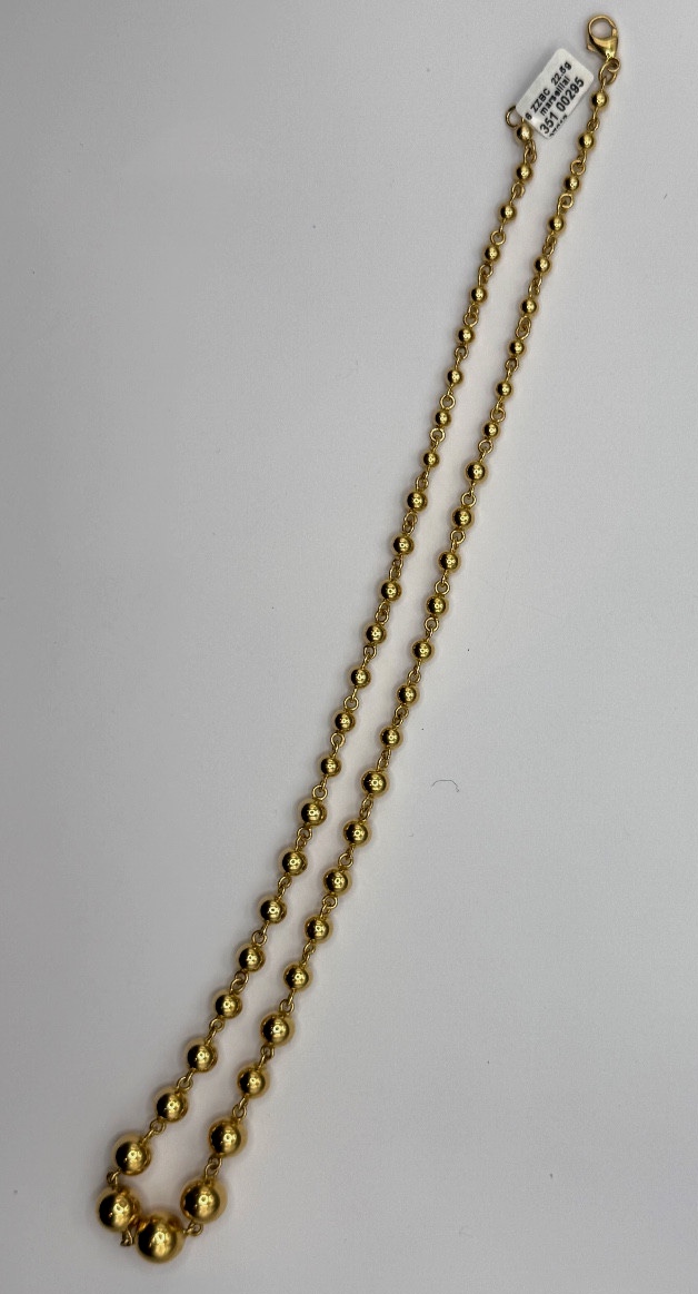 Collier Marseillais en or jaune 750 millièmes-photo-3