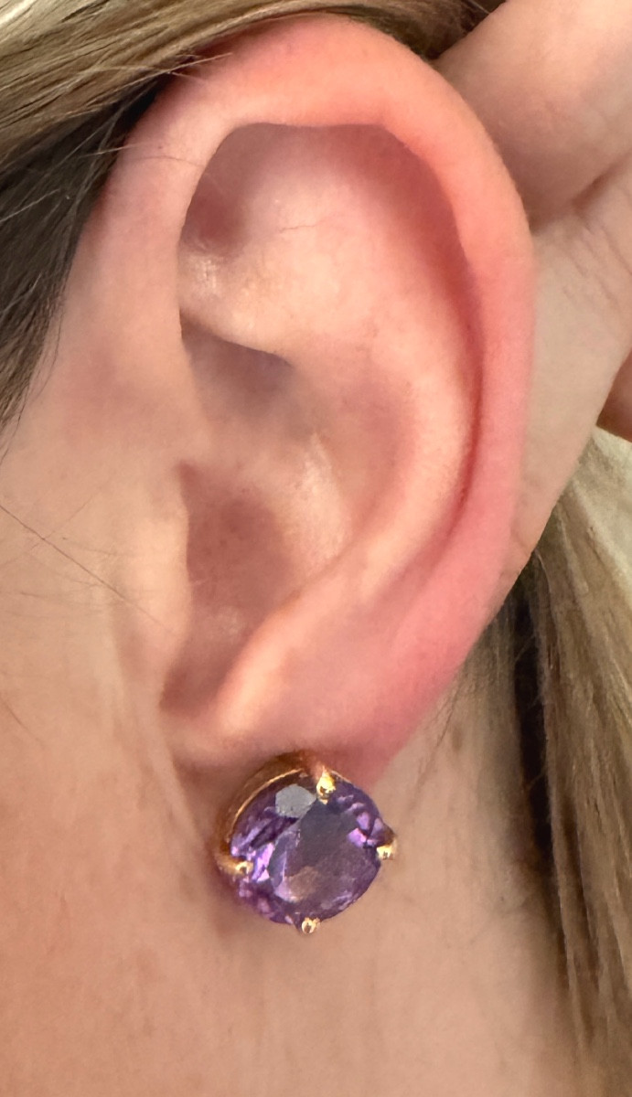 Boucles d'oreilles Améthyste-photo-1