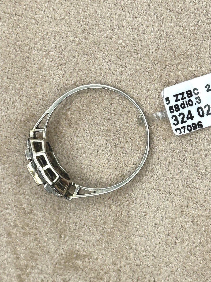 Platinum Art Deco Ring-photo-3