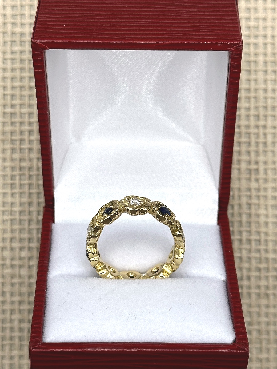 Sapphire And Diamond Wedding Ring-photo-3