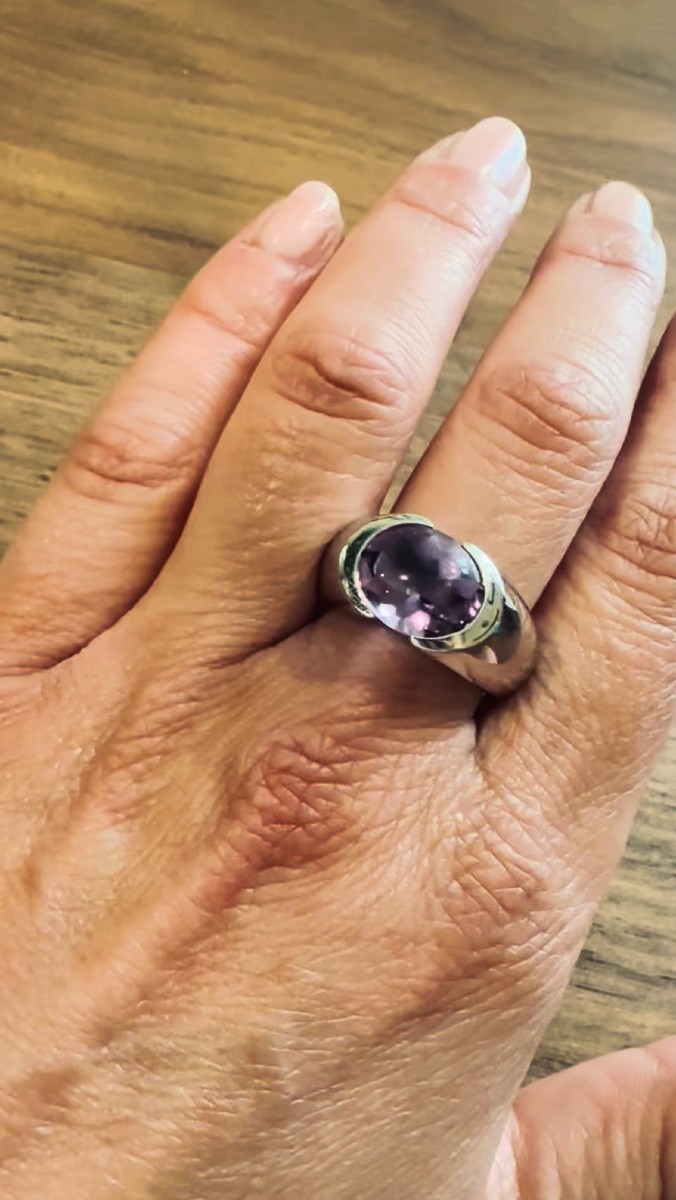 ARTHUS BERTRAND Bague argent - améthyste -photo-2