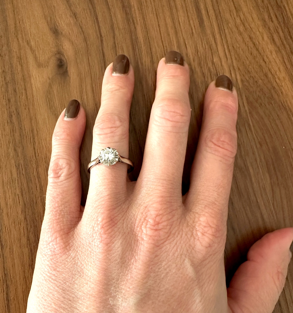 White Gold Solitaire-photo-1