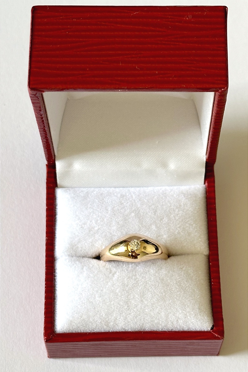 Yellow Gold And Diamond Ring.