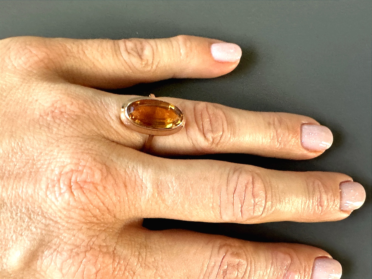 Bague en Citrine-photo-4