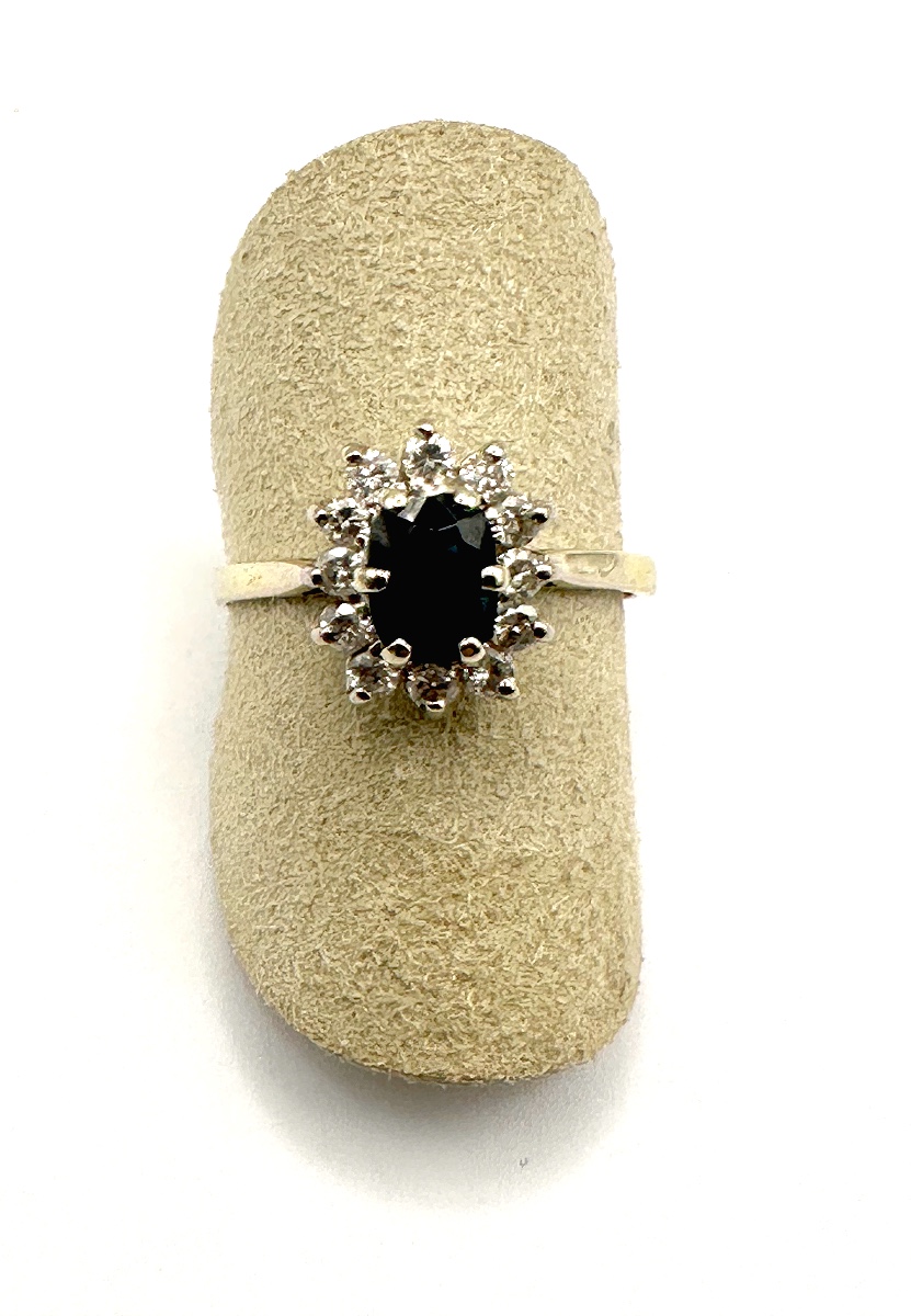Marguerite Sapphire And Diamond Ring-photo-2