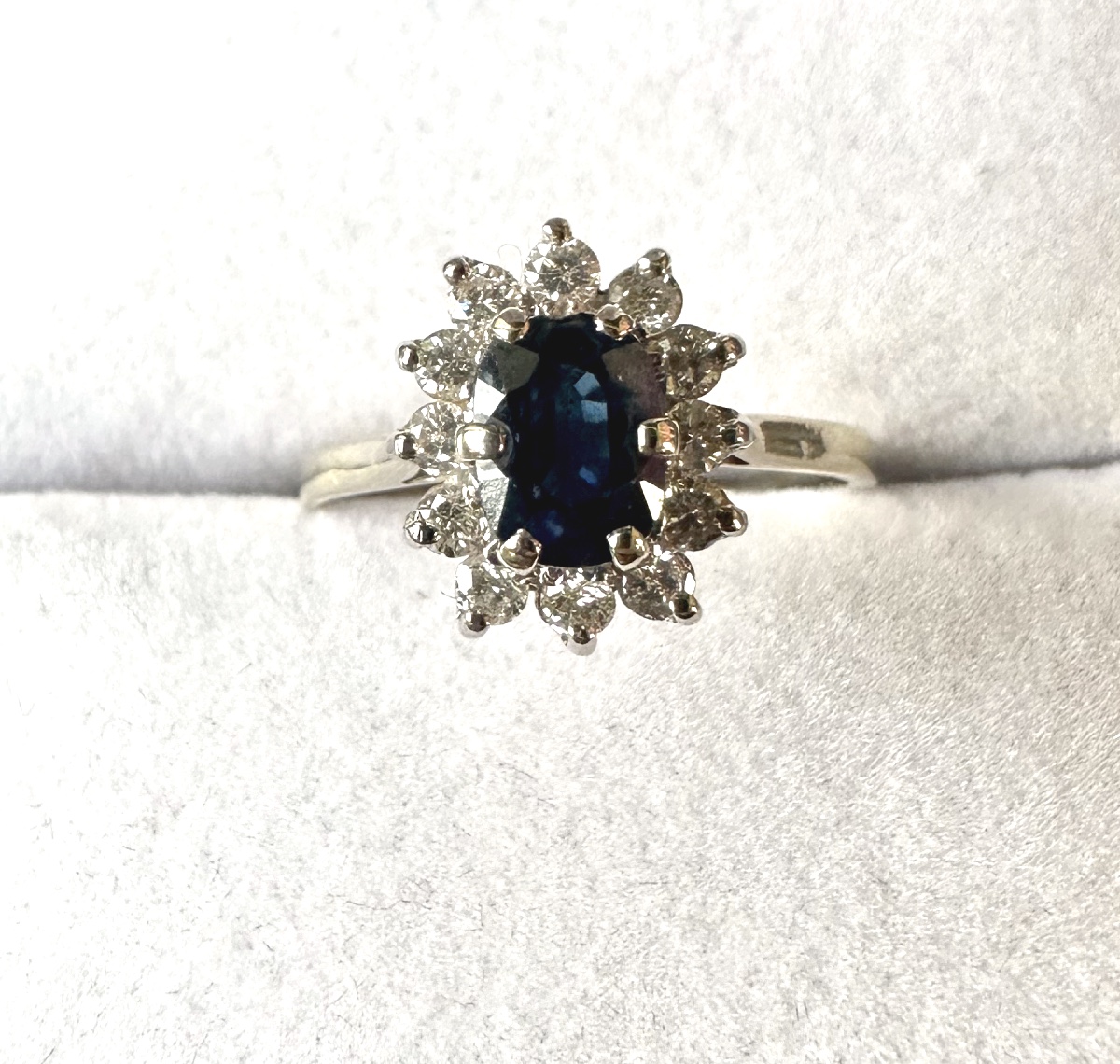 Marguerite Sapphire And Diamond Ring