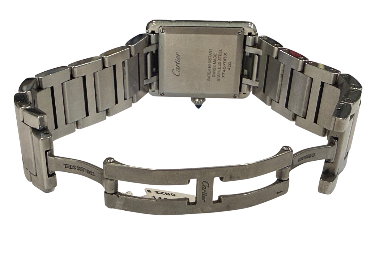 Cartier Tank Must Watch With Steel Bracelet-photo-2