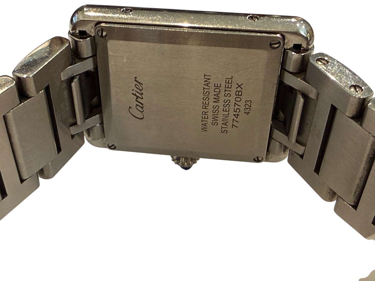 Cartier Tank Must Watch With Steel Bracelet-photo-3
