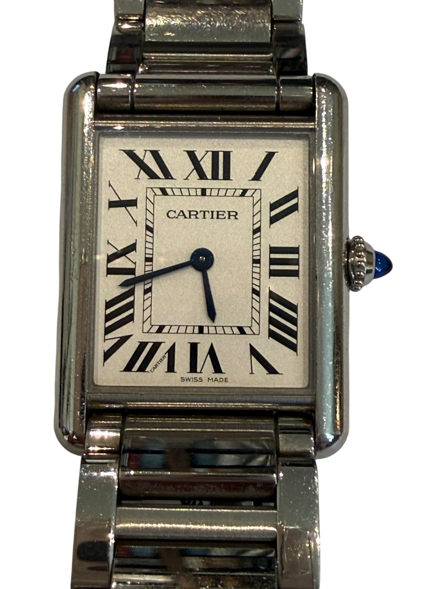 Cartier Tank Must Watch With Steel Bracelet