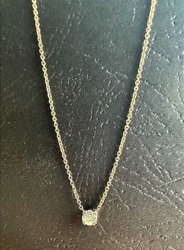 Yellow Gold And Diamond Pendant-photo-2