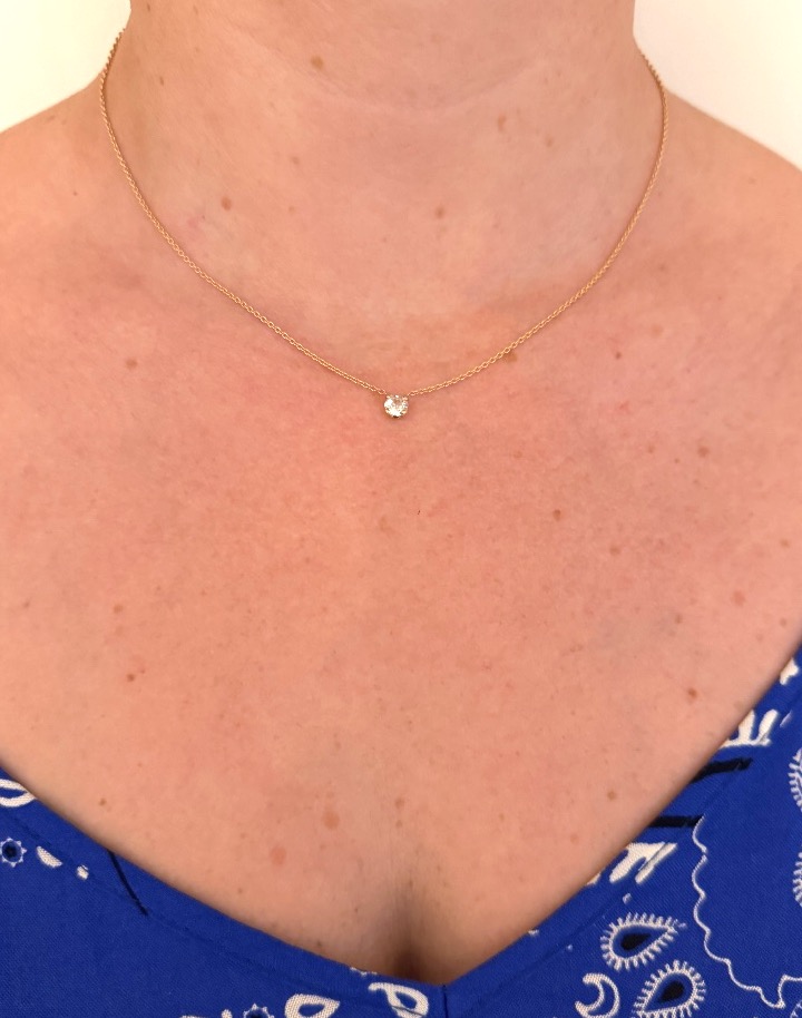 Yellow Gold And Diamond Pendant-photo-3