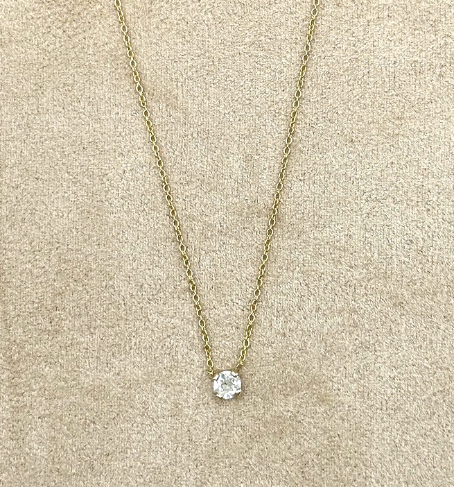 Yellow Gold And Diamond Pendant