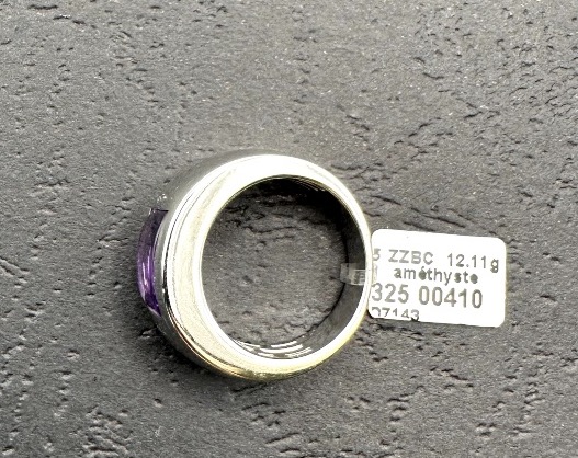 Amethyst White Gold Ring-photo-4