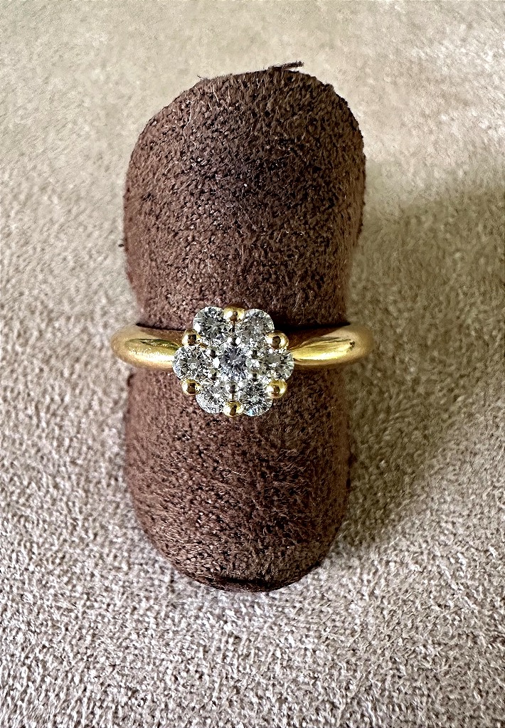 Yellow Gold And Diamond Ring-photo-2