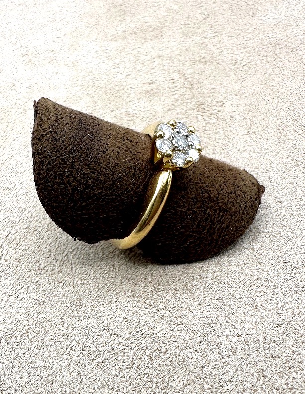 Yellow Gold And Diamond Ring-photo-3