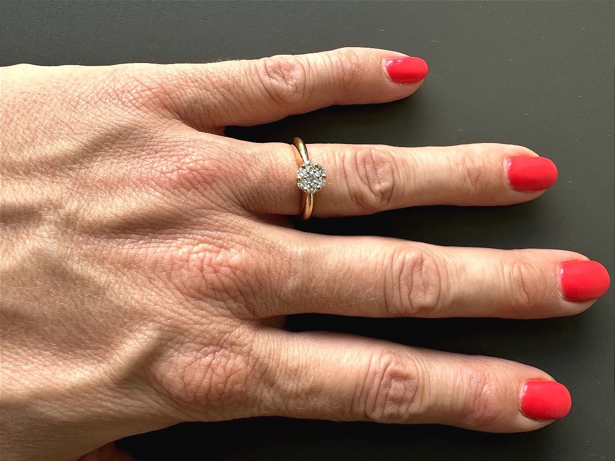 Yellow Gold And Diamond Ring-photo-4