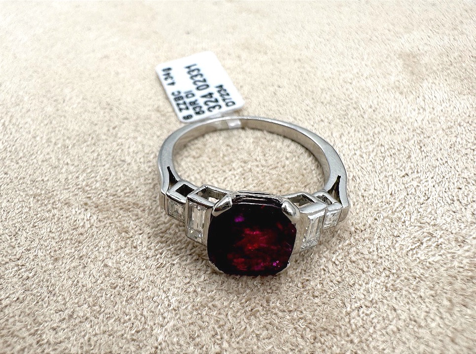 Platinum Ring With Rubies-photo-1