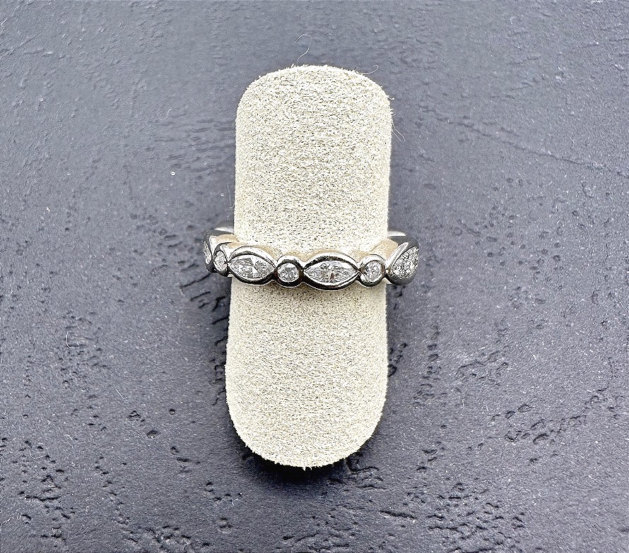 White Gold And Diamond Wedding Band