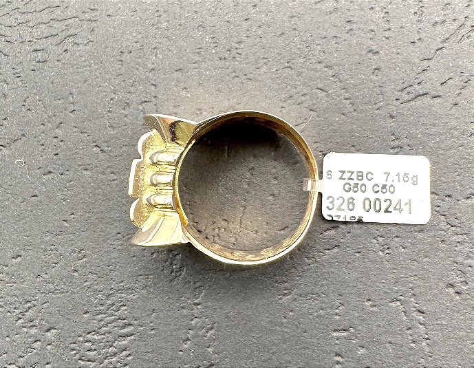 Bague Tank en Or Jaune-photo-2