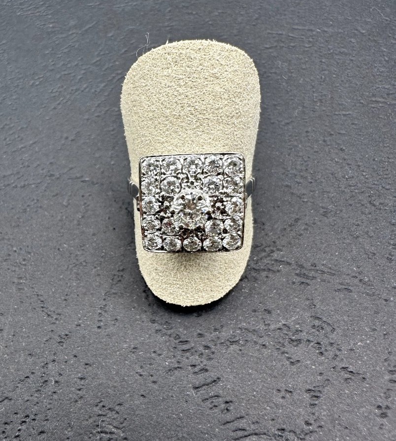 Bague en Diamants et or Gris-photo-2