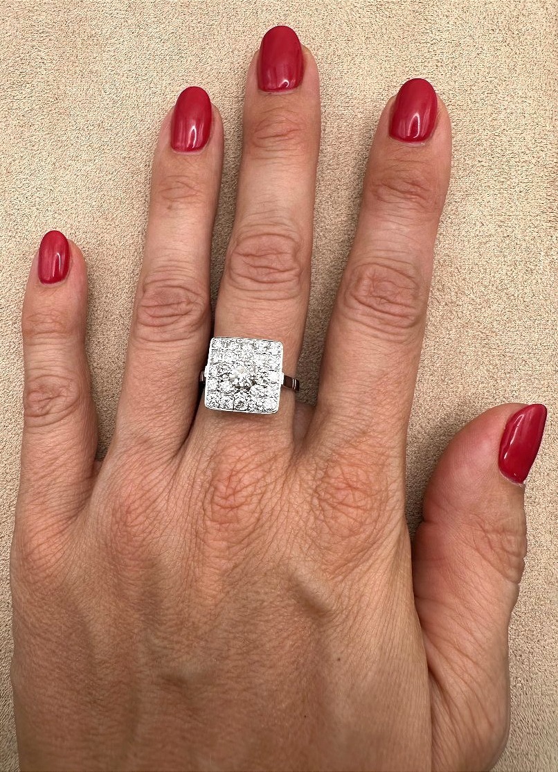 Bague en Diamants et or Gris-photo-3