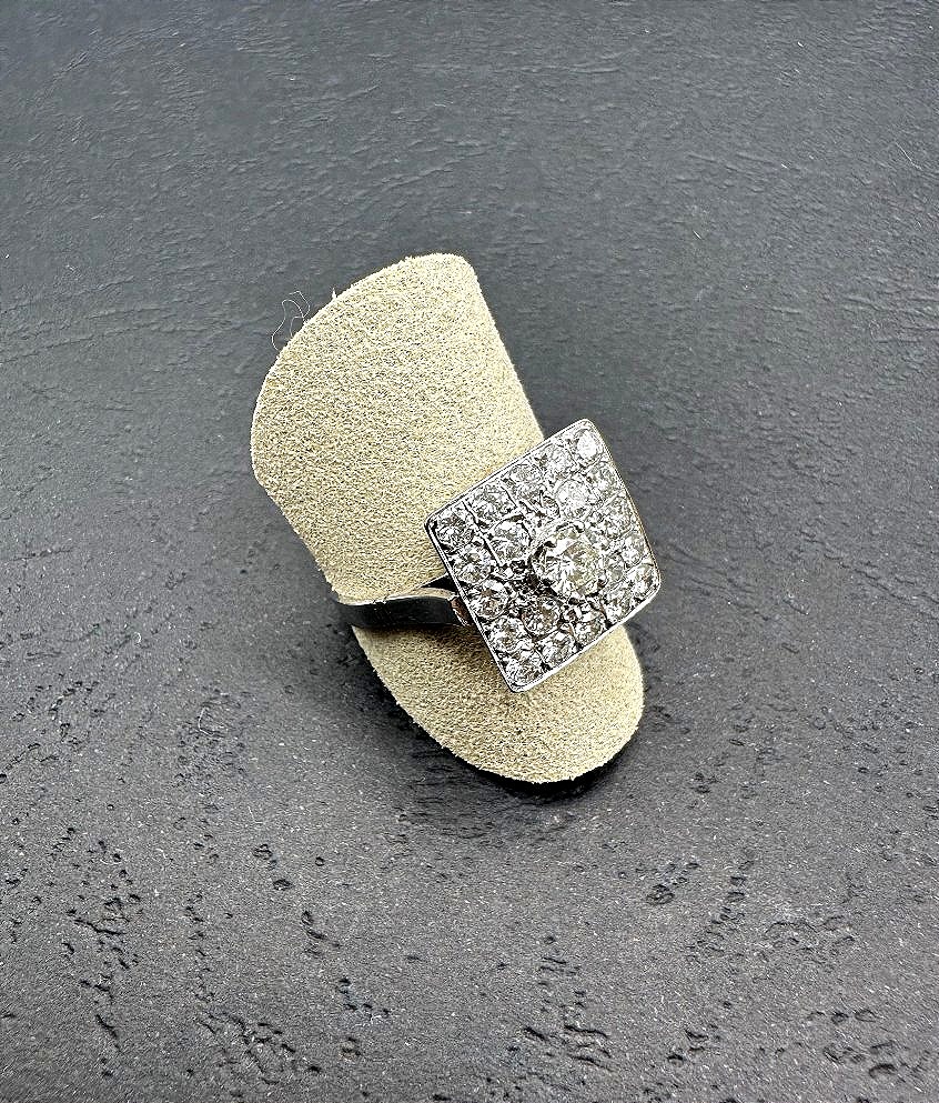 Bague en Diamants et or Gris