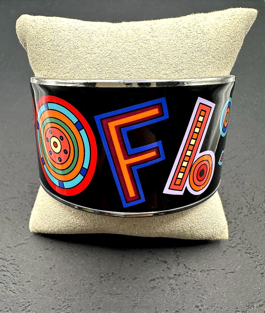 Extra-wide Hermès Bangle With Printed Enamel-photo-2