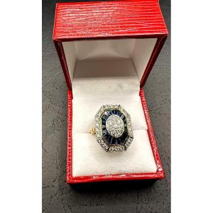 Bague Saphir Trapèze