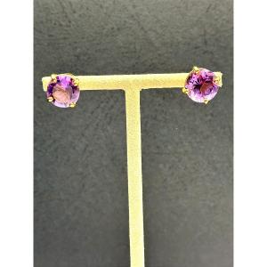 Boucles d'oreilles Améthyste