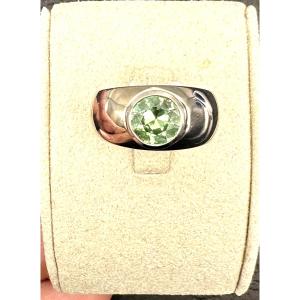 Bague Jonc Grenat Demantoide