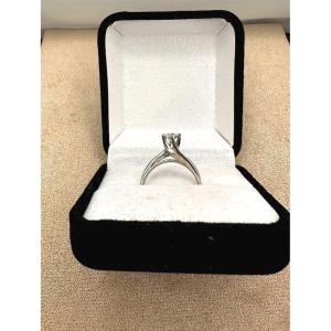 Solitaire diamant corps de Bague Torsade