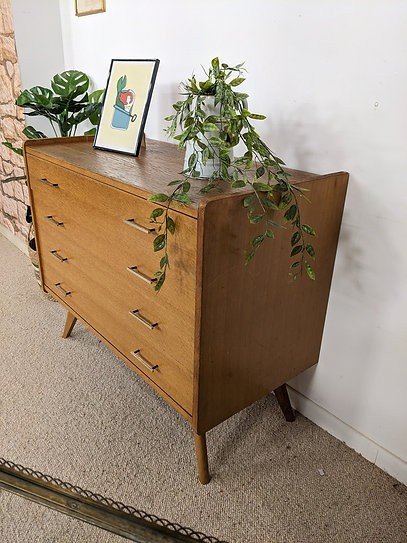 1960s Compas Feet Chest Of Drawers-photo-2