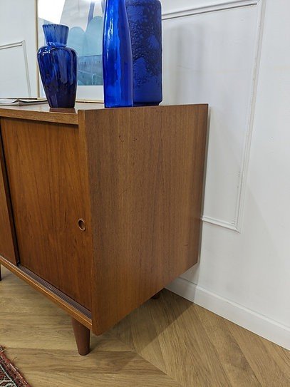 Buffet Mid-century Pieds Fuseaux En Teck-photo-2
