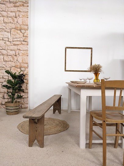 Country Chic Wooden Bench