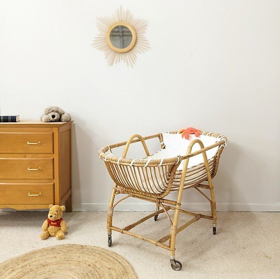 Proantic Vintage Rattan Moses Basket