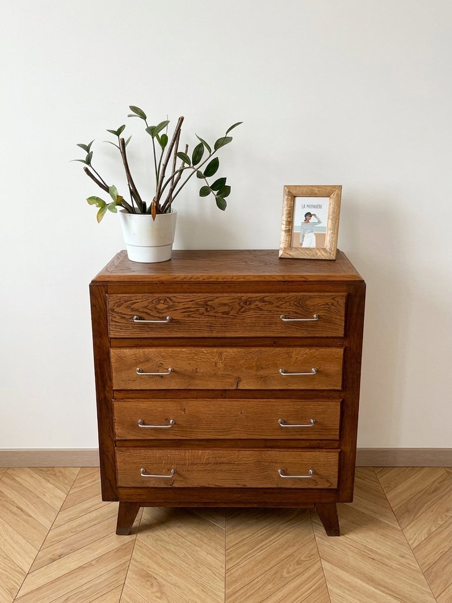 Commode vintage en chêne