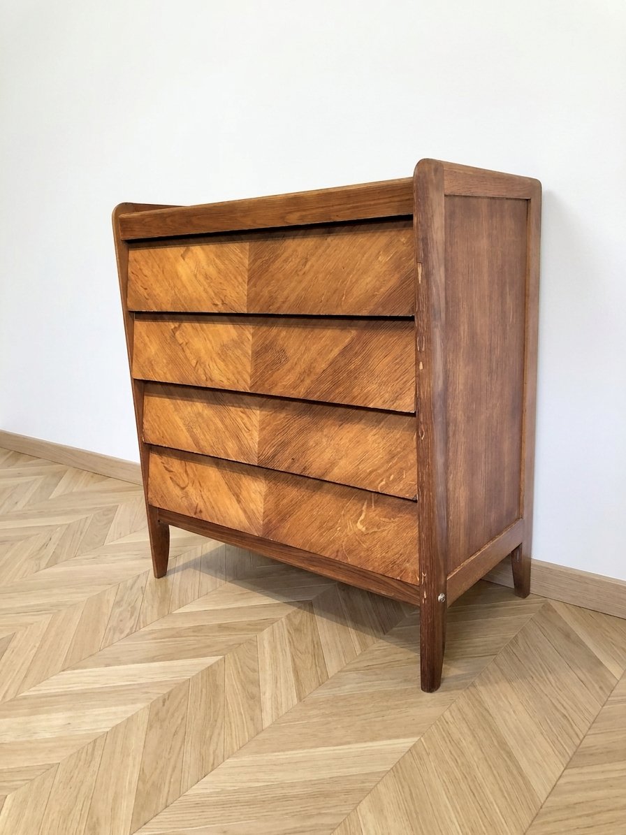 Ancienne commode vintage en bois