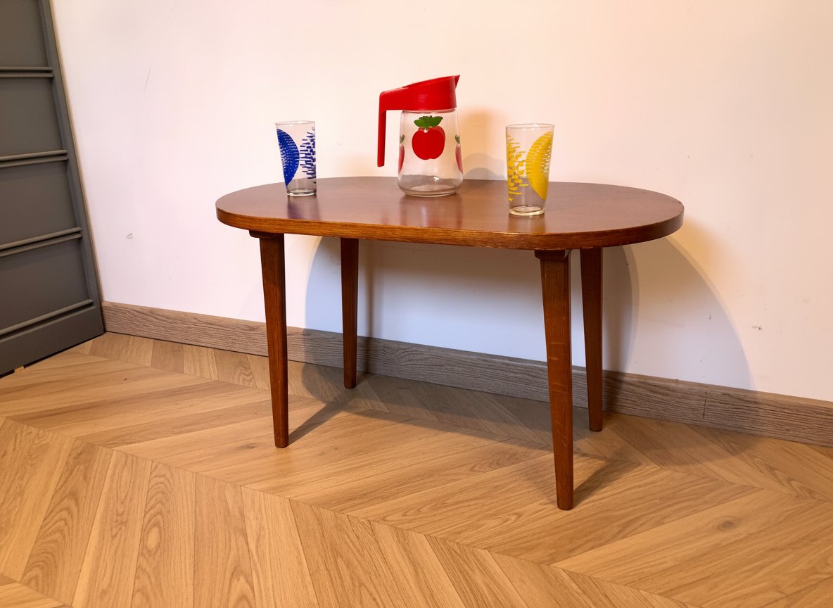 Vintage Oval Coffee Table
