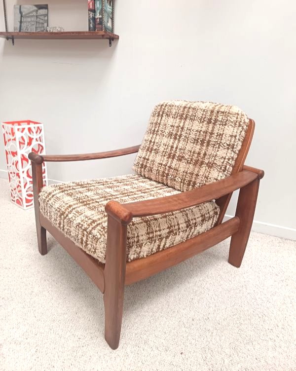 Vintage Scandinavian Teak Armchair