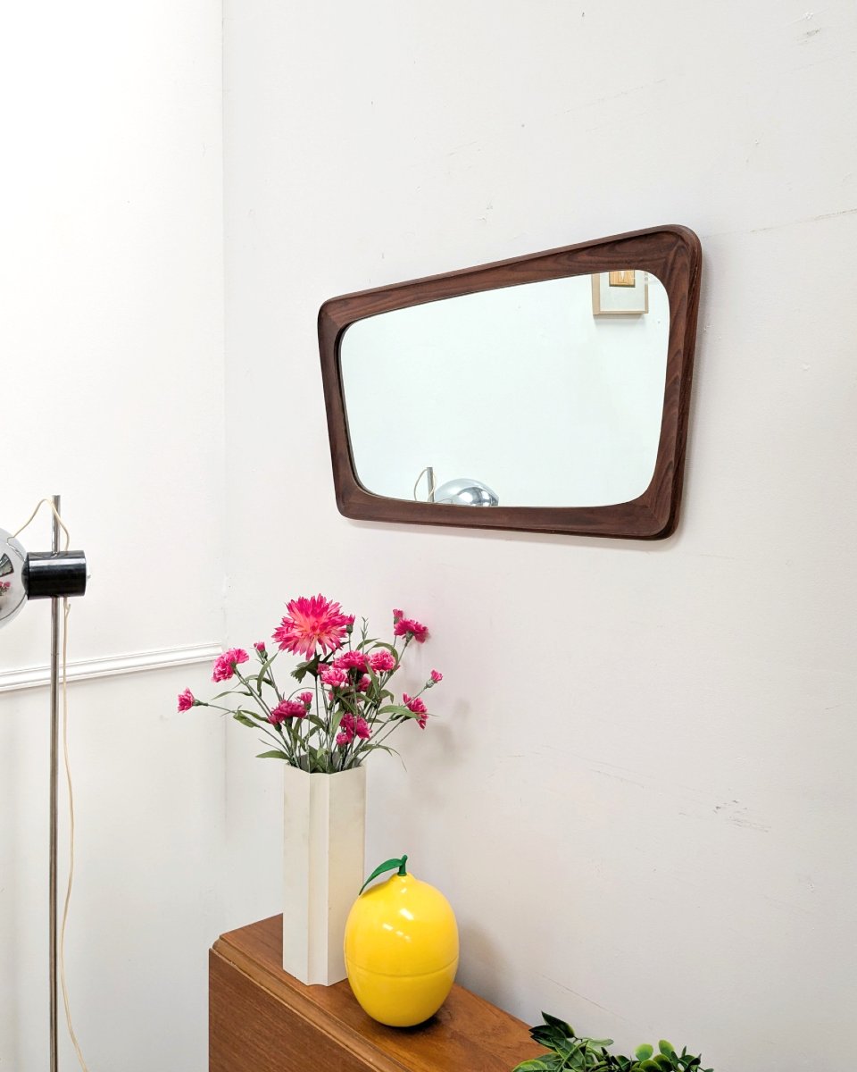 Miroir Scandinave Vintage Teck Années 60